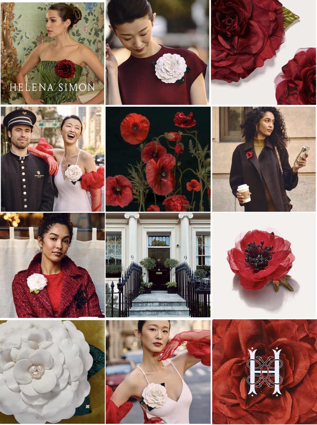 Helena Simon Holiday Campaign Feed Layout