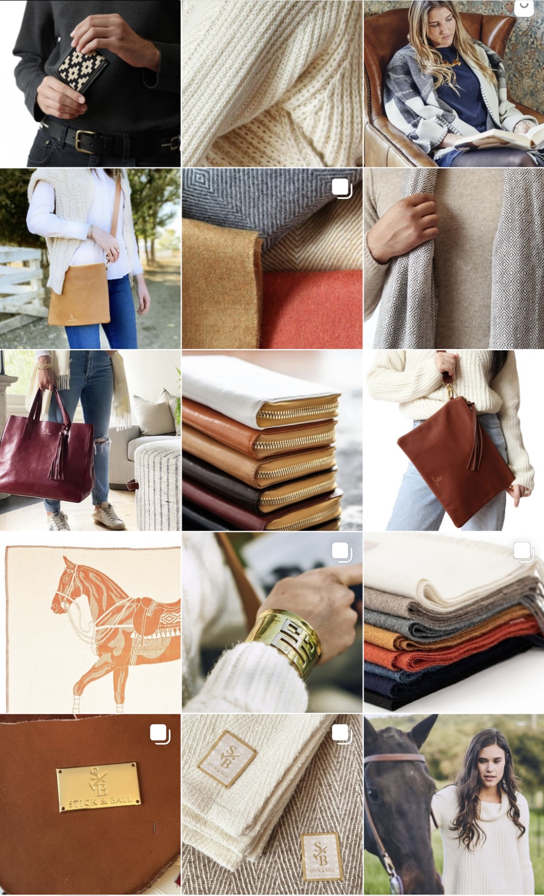 Stick & Ball Instagram Feed Layout